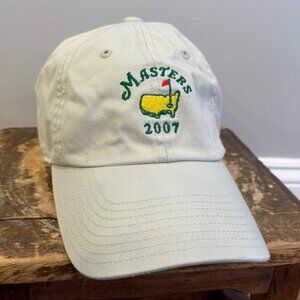 Tan Masters 2007 Baseball Hat with adjustable back